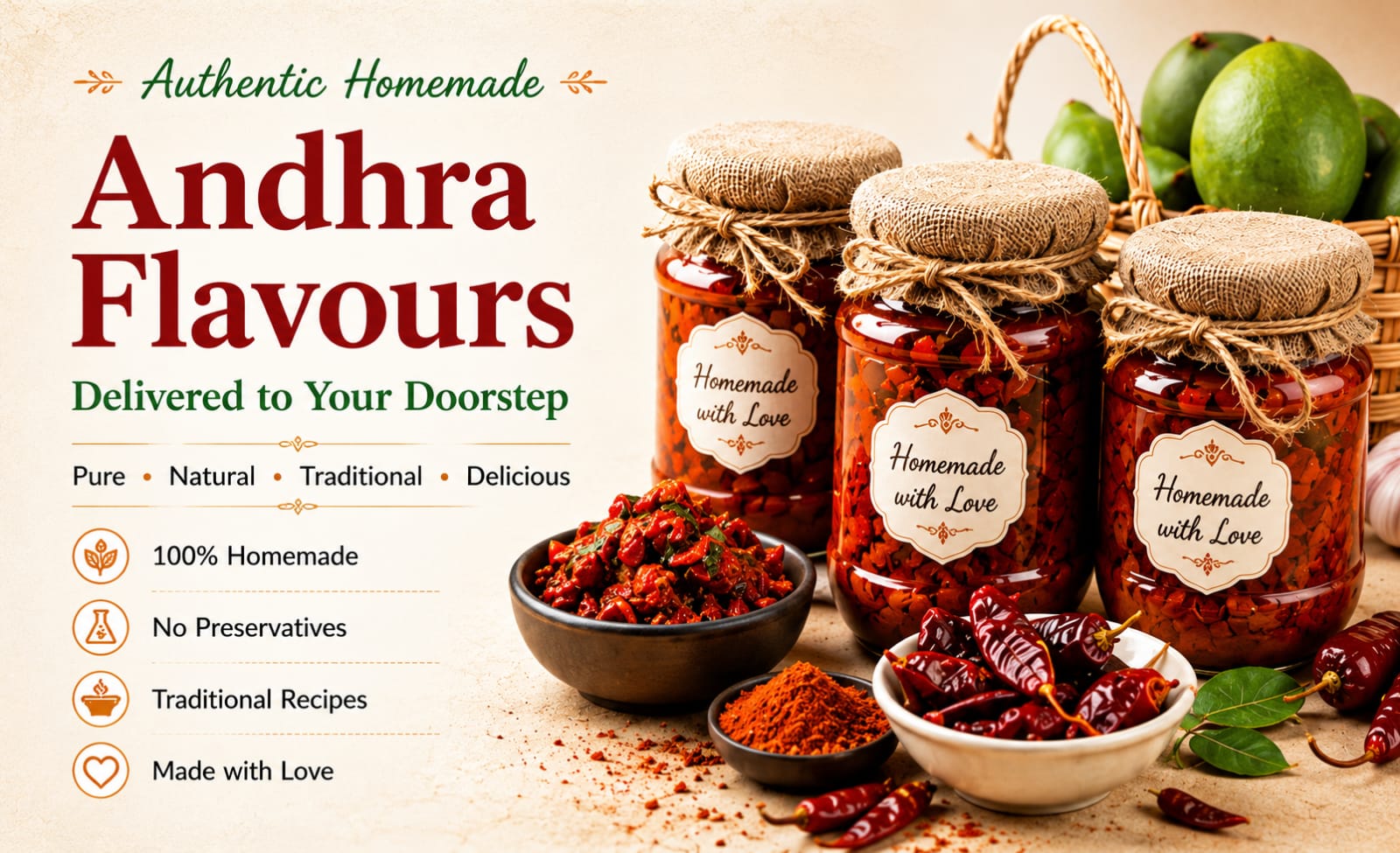 Authentic Homemade Andhra Flavours